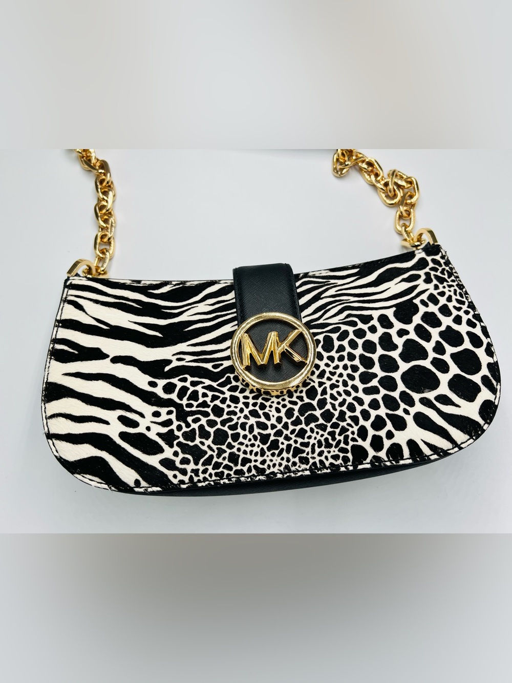 Michael Kors Carmen Small Calf Hair Shoulder Bag EUC - Picture 6 of 10